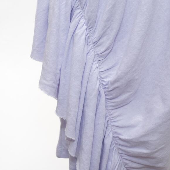 Current/Elliott Lavender Pacific Avenue Linen Blend T-Shirt Dress Size Large - Picture 5 of 12